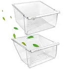 [2 Pack] Upgraded 2188656 Fridge Crisper Drawer (UPPER) & 2188664 Crisper Bin...