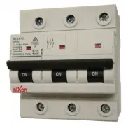 100AMP - 3 Pole 10ka MCB - Circuit Breaker (27mm Width) - D Curve