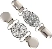 [SAFIGLE] 1set Vintage Dress Shirt Clips Shawl Cardigan Clips for Women with Secure Grip Accessory for Delicate Outfits and Fashionable Looks 2pcs