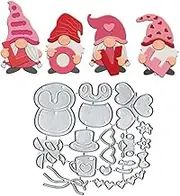 Love Gnomes Metal Die Cuts, Love Gnomes Metal Cutting Dies Cut Stencils Card Paper Craft DIY Template Metal Cutting Dies Album Embossing Paper Dies for Card Making Scrapbooking