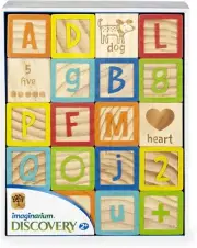 Imaginarium Discovery 40pc Wooden Alphabet Block Set - AU Stock