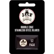 Jack The Barber Double Edge Stainless Steel Razor Blades 12 pack