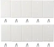 iuniq 10 Pcs US Standard Plastic Switch Information Panel Adapter Network Adapter Network Blank Panel