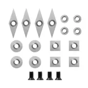 Top Notch Tungsten Carbide Inserts Set for Wood Lathe Turning Tools 20pcs