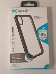 Speck Presidio Show Case for Apple iPhone X Clear/Black Military Grade 10" Drop