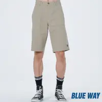 在飛比找momo購物網優惠-【BLUE WAY】男裝 原色繡花休閒 短褲-BLUE WA