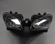 Pizgear Motorcycle Front Headlight Headlamp Head Light Lamp Assembly, for, YZF R1 2000 2001 Motorcycle Headlight Assembly
