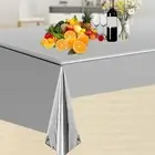 Tablecloth Cover Waterproof Disposable Rectangle Party Table Cloth for Events