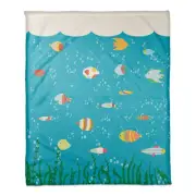 Creative Products Under the Sea Blanket 50 x 60 Coral Fleece Blanket