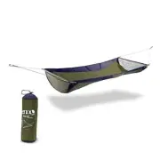 Skyloft Hammock - 1 Person Portable Hammock - for Camping, Hiking, Navy/Olive