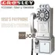 ::bonJOIE :: Crosley 經典懷舊投幣式復古電話機 (銀色) 復古電話 經典電話 懷舊電話 復古風格 美式鄉村 工業風 壁掛電話