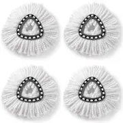 4 Pack Mop Replacement Heads for O-Cedar Spin Mop Microfiber Spin Mop Refills
