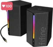 Computer Speakers, PC Speakers for Desktop with RGB, Volume Control, Gaming Spea
