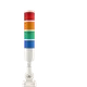 LED多層警示燈機床報警燈 設備信號燈三色指示燈 聲光報警器24V 二層有聲常閃可切換12-24V (9.8折)