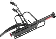 GANAZONO 1 Set Bike Rack Bike Rear Wheel Fixed Rack Bicycle Bracket Bicycle Back Rack Bike Stand Bike Luggage Rack Bike Rear Shelf Bike Pegs Bicycle Rear Rack Black Aluminum Alloy
