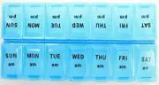 7 Day Assured AM/PM Pill Organizer (Blue)