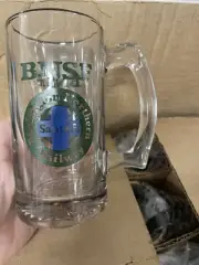 Libbey Burlington Northern Santa Fe Railway BNSF Beer Mug Stein Glass Railroad