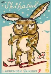 Skiing School Ad 1961 Travel Poster Print Reproduction Giclee Print 11x17