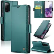 CaseMe Samsung Galaxy S20 FE 4G 5G Folio Wallet Case Cover Side Closure G780 G781 [Teal Green]