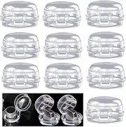 10 Pcs Gas Stove Knob Covers, Esforzarse Universal Gas Knob Covers, Switch Cover Gas Knob Safety Covers, Clear Child Safety Oven Knob Cover Lock Stove Protector for Kids Stove Guard(Transparent)