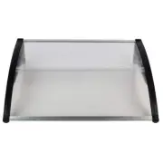 Sudzendf Shade Sails 2.67'x3.28' Rectangle Black Bracket Door +Window Rain Cover