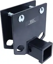 Quick Products QP-DBAR2SB Drop-Down Bumper Receiver Adapter with 2" Receiver - Fits 2" x 4" Bumper, Black