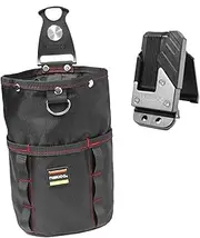 Tool Pouch with Belt Clip Toolbag Storage Organizer with Multi Pockets for Carpenter