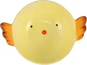 Luxshiny Cartoon Chicken Shape Plate for Kids Ceramic Snack Serving Platter Versatile Dipping Sauce Plate for Home School