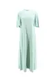 Viscose long dress with Cut-Out details - ERIKA CAVALLINI - Green