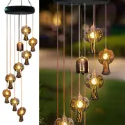 Solar Angel Wind Chimes Outdoor,Solar 8 LED Angel Wind Chimes for Outside,Han...