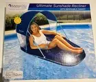 Waterlife Sunshade Float With Recliner 60in Pool Or Beach