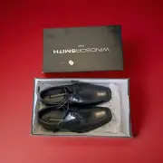 Windsor Smith Men's Leather Jagger Dress Shoe Business Shoe Black Size AU 6