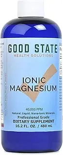 Good State Liquid Ionic Minerals - Magnesium - (192 servings at 100 mg elemental, plus 2 mg fulvic acid) (470ml)