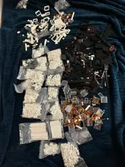 LEGO Assorted Part Bulk White Orange Nougat Transparent 1.6kg Pieces