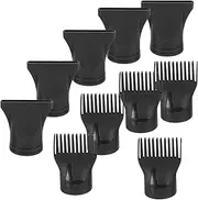 10pcs Wind-gathering Mouth Combs Hair Dryer Brush Nozzles for Blowdryer Curl- Volume Enhancer