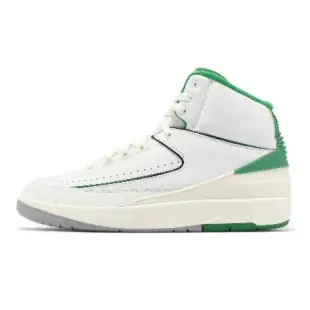 Nike 休閒鞋 Air Jordan 2 Retro 男鞋 白 幸運綠 AJ2 經典款 高筒 DR8884-103