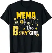 [X.Style] Mema of The Bee Day Girl Funny Bee Birthday Party ds889 T-Shirt (XL) Black