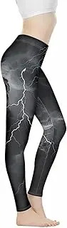 [Jndtueit] Women High Waist Tummy Control Workout Pants, Stretch Leggings for Sports Running Fitness, Soft Lounge Yoga Pant