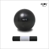在飛比找momo購物網優惠-【agoy】瑜珈球組合(含瑜珈球+皮拉提斯墊)