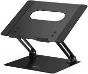 LS10 Aluminum Laptop Stand, Ergonomic Adjustable Notebook Stand, Riser Holder