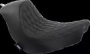 DS Black Predator Double Diamond Stitch Solo Seat Low Rider 107 18-20