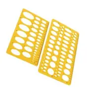2pcs Circle Template Circle and Oval Templates Measuring Templates 2 Pieces