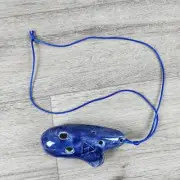 Legend of Zelda Blue Ocarina Ceramic Flute Instrument Gift Music Game