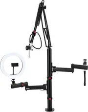 Frameworks All-In-One Content Creator Tree with Light, Mic & Camera Attachments