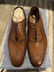 Allen Edmonds AE Cornwallis Walnut Adelaide Size 9 D New Tan Brown Dress Rare
