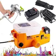 500w Backpack Airless Paint Sprayer,Electric Paint Sprayer Kit,Cordless Paint Sprayer,Airless Wall Paint Sprayer,Handheld Spraying Tool,6 Gear Speed(Orange)
