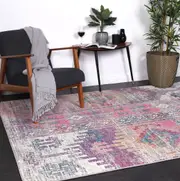 Brand Ventures Delicate Ikat Multi Coloured Rug