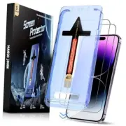 2 Pack for iPhone 14 Pro Max 6.7 inch Tempered Glass Screen Protector, Auto