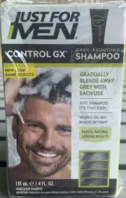 3 Pack Just For Men Control GX Grey-Reducing, Shampoo, All Hair Type , 4 oz