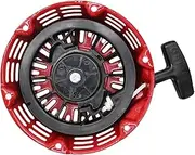 WQWQW Rewind Pull Recoil Starter for Honda GX160 GX200 5.5HP 6.5HP Lawn Mower Engine Motor Part Manual Generator Pull Start Assembly(Black)